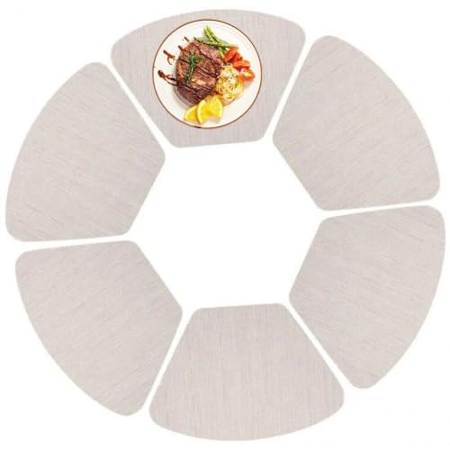 Set de 6 sets de table en vinyle PVC lavables et durables pour les repas - 2