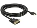 Produktbild Delock HDMI zu DVI 18+1 Kabel bidirektional Videokabel-Adapter 3,0 m