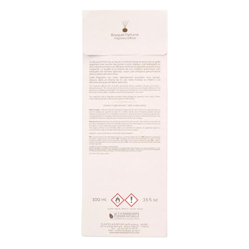 Bouquet parfumé Rêve de lin – Diffuseur de parfum 100 ml – Parfum poudré floral – Rotin naturel – Fabriqué en France – Parfums de Grasse – Plus de 90 % d’ingrédients d’origine naturelle – vue 3
