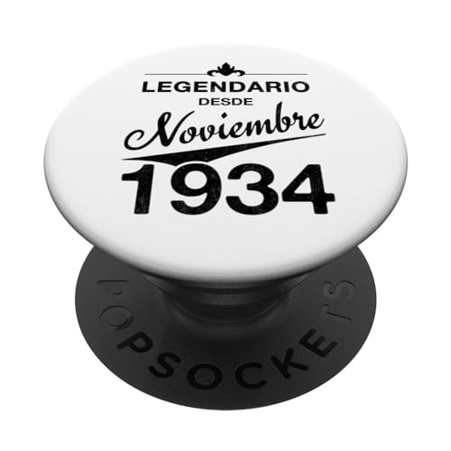 90 cumpleaños Nacido en Noviembre de 1934 Vintage 90 años PopSockets PopGrip Intercambiable