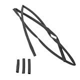 VILLFUL Black Plastic Heat Shrink Shoelace Aglets for...