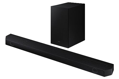 Samsung Q-Symphony Soundbar (HW-Q600C/XL), USB, Bluetooth with 3.1.2 Channel, Wireless Subwoofer, and 2 Up-Firing Speakers, Dolby Atmos Music (Black) 8 31wAzcL9JtL