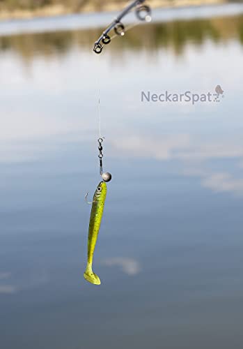 NeckarSpatz Pesciolini in gomma da 10,5 cm per