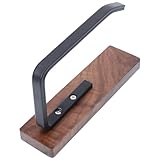 Cabilock Toilettenpapierhalter aus Synthetischem Material Schwarz mit Glatten Kanten und Hoher Festigkeit für Badezimmer und Küche als Praktisches Rollenpapierregal