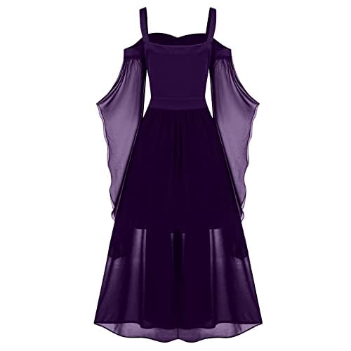 Renaissance-Feenkostüm für Damen, Halloween, Gothic-Kleid, Übergröße, Hexe, Cosplay, Kleider, Mittelalter-Halloween-Kostüm