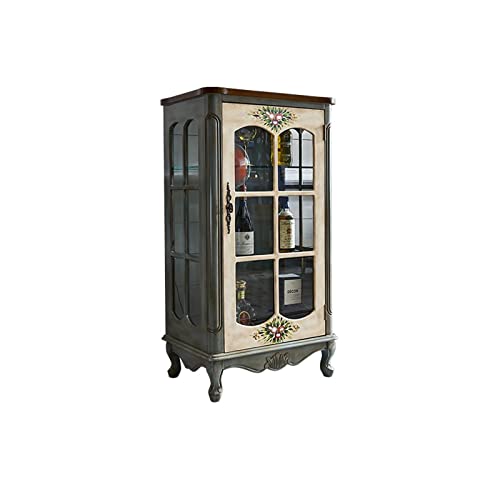 Freestanding-Wine-Rack-Farmhouse-Wine-Cabinet-Single-Door-Glass-Display-Cabinet-Storage-Wine-Cabinet-Suitable-for-Living-Room-Bar-and-Kitchen-Buffet-Sideboard Freestanding Wine Rack Farmhouse Wine Cabinet Single Door Glass Display Cabinet Storage Wine Cabinet Suitable for Living Room Bar and Kitchen Buffet Sideboard