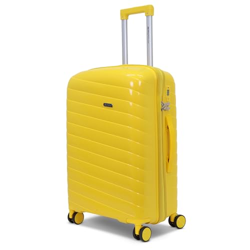 Image of Sarjah Polypropylene Suitcase Trolley Bag | Durable Hard Shell | TSA-Type Lock, 360 Dual Spinner Wheels, Aviation-Grade Telescopic Handle, Matte-Gloss Finish