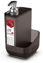 Ordene - Dispenser para Detergente de 500ml, Cor Fumê, Linha Utti