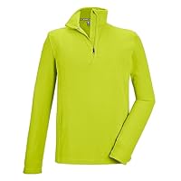 killtec heren Fleece shirt met opstaande kraag en ritssluiting KSW 99 MN FLC SHRT, schwarz blau, 4XL, 40878-000