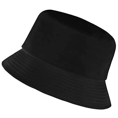 Image of Rosoz 1 & 2 Pack Bucket Hat for Women Men Summer Travel Beach Sun Hat Outdoor Cap Unisex Bucket Hats