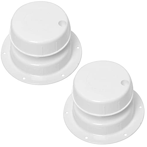 X AUTOHAUX Lot De 4 Boutons Ronds Pour Grille D'aération De Tableau De Bord Pour Camping-car
