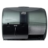 Tork OptiCore® Twin Toilet Paper Roll Dispenser Black T11, High Capacity, 565728