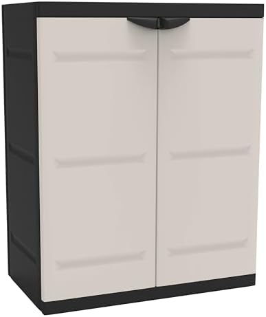 Plastiken Armoire basse TITANIUM 70 cm, Black, 2