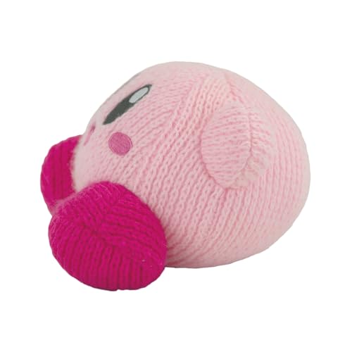 Tomy T12457 Nuiguru Knit Kirby Plush - Waving Kirby Plushie - Crochet Plushies - Collectible Crochet Stuffed Animals - Soft Cozy Plush Toys And Kirby Room Decor thumb #3