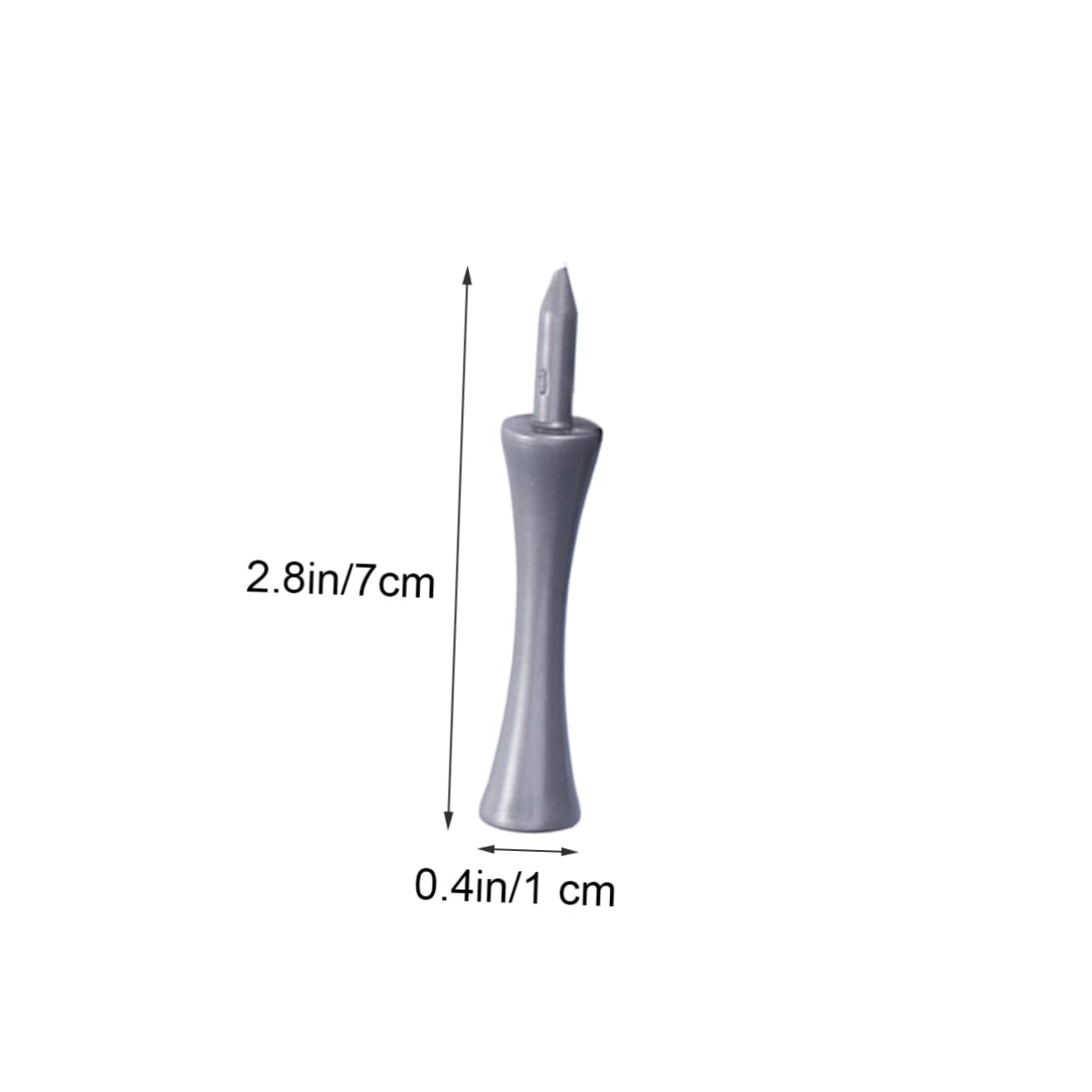 LIOOBO 70mm Castle Tees Golf 50pcs Grey Plastic Tees Sturdy and Recyclable for Your Game