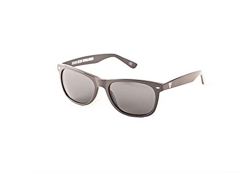 Bison Head Classic Style Sunglasses XXL - Grey Frame/Smoke Lens, Gray, XX-Large