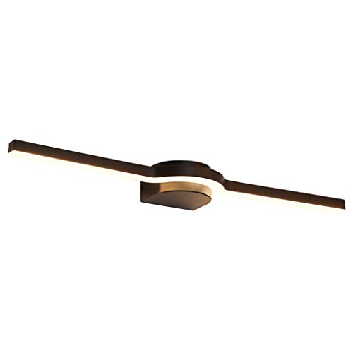 Applique murale LED 60cm noire étanche pour miroir de salle de bain