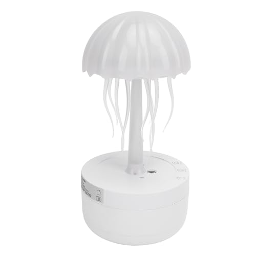 Cute Jellyfish Small Humidifier 300ml, Floating Jelly Fish Lamp Humidifier, Jelly Fish Night Light Lamp Cute Diffuser, Rotating Essential Oil Diffuser for Bedroom Office Hotel