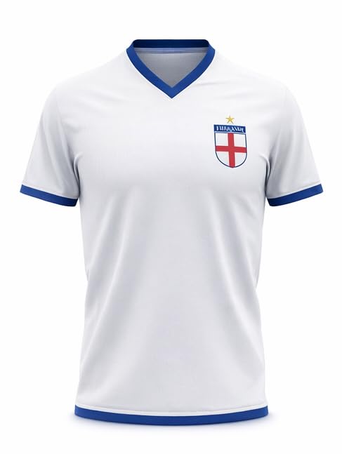 Pink Malibu England Football Shirt, Breathable Fabric, Unisex, for Training, World Cup and Euros, White XS White