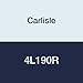 Carlisle 4L190R Durapower II Raw Edge FHP Light Duty V-Belt, 4L Section, Rubber, 0.5" Top Width, 0.281" Thickness, 19" Length
