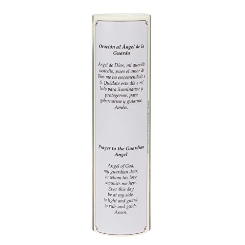THE SAINTS COLLECTION Guardian Angel LED Flameless Devotional Candle with 6-Hour Timer Safe for Use in All Enviroments, Hospital, Nursing Homes, Children Rooms, Travel Everywhere