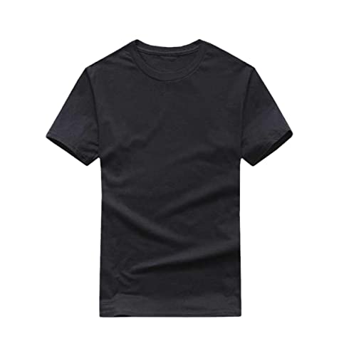 T-shirt noir et blanc pour homme en pur coton taille L