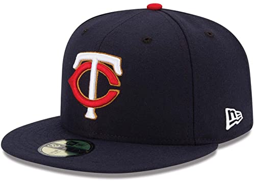 Image of New Era MLB 59FIFTY Team Color Authentic Collection Fitted On Field Game Cap Hat (7 7 /8, Minnesota Twins Alternate)