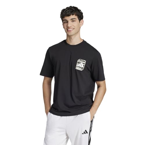 adidas Men's Camouflage Woven Graphic T-Shirt