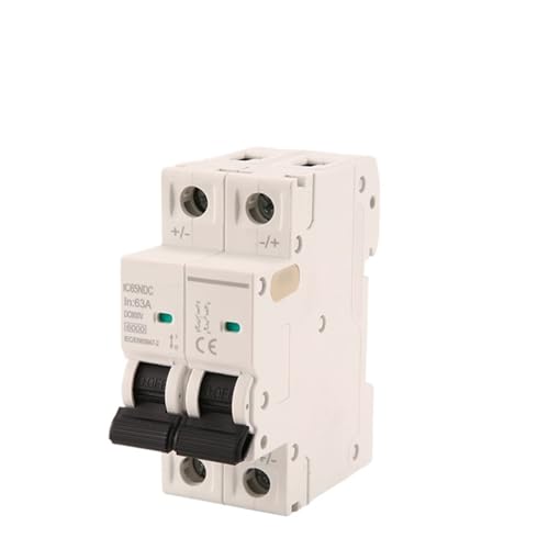 Disjoncteur solaire 16A CC 600V bipolaire pour rail DIN photovoltaïque