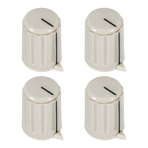 sourcing map Lot de 4 boutons de contrôle de potentiomètre pour guitare électrique Gris 4 mm - Les Beatles, Paul McCartney, John Lennon, RIngo Starr, George Harrison sourcing map Lot de 4 boutons de contrôle de potentiomètre pour guitare électrique Gris 4 mm