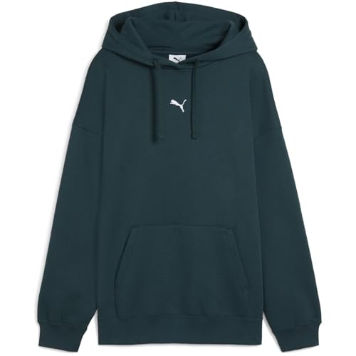 Puma Womens Essentials Oversized Hoodie Fl Hoody Green Terrain 10