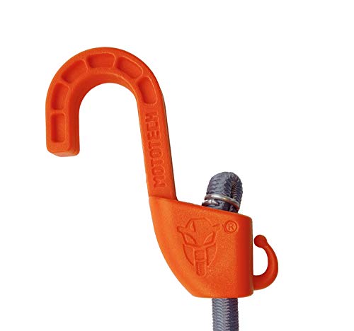 Image of Hexapod Bungee Tie-Down System - 32 inch / 80cms - Grey + Orange -Proudly Made in India