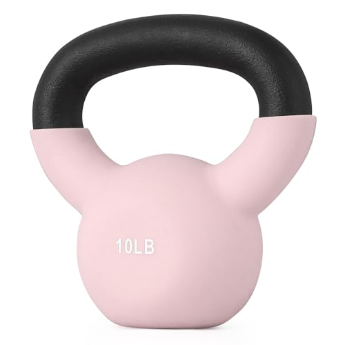 10/15/20LB Kettlebell Weights, Neoprene Coated Solid Cast Iron Ke...