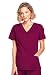 Cherokee Women's Workwear Scrubs Core Stretch Mock-Wrap Top (XXXX-Large), Wine