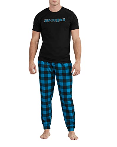 papi Pajamas Short Sleeve Top and Long Pj Bottoms Lounge Pants Boys Men Loungewear Set