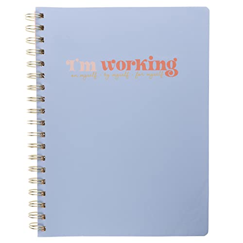 Journal spirale cuir vegan Graphique pour un espace d'introspection inspirant