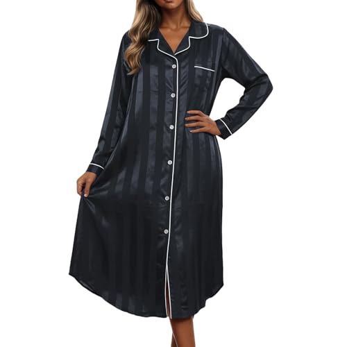 Robe côtelée manches longues vêtement d'intérieur grande taille extensible