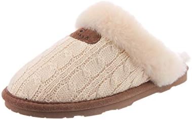 BEARPAW Women's Effie Linen Size 9 | Women's Slipper | Women's Shoe | Comfortable & Lightweight