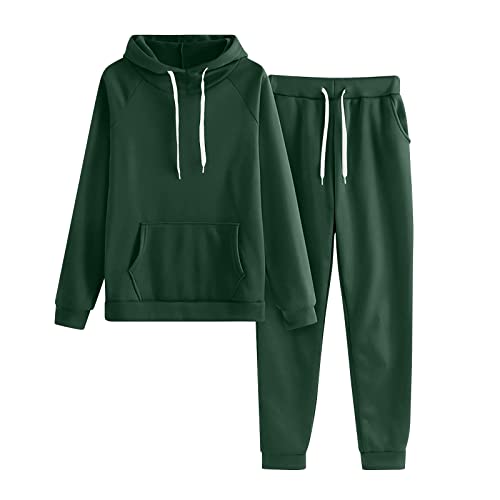 HAOLEI Tuta Donna Sportiva Completa Invernale Tuta Leggero In Calda Morbida Comoda Set Da Ginnastica Jogging Tracksuit Fitness Felpa Con Cappuccio E Pantalone Palestra Donna Tuta Felpata per la Casa