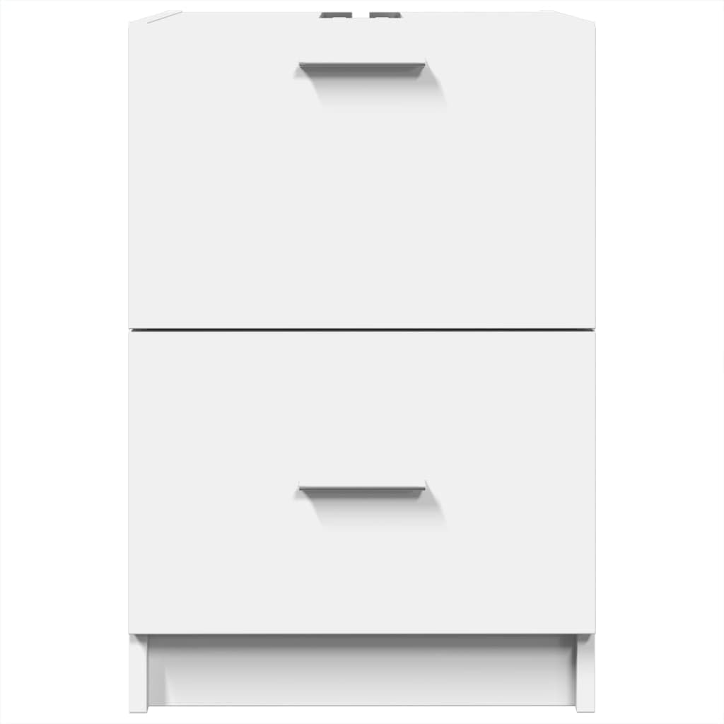 vidaXL Armoire d'évier Blanc 40x37x59 cm Bois d'ingénierie