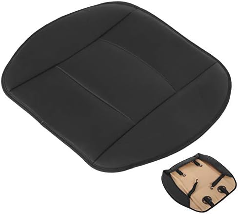 Seat Cover, Replacement Seat Cushion for Car PU Leather Front Seat Protector for SUV Sedan 4-Door Front Seat Cover for Front Car Seat Cover (Black) image 5