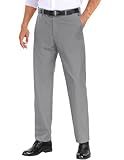 Picture of COOFANDY Mens Classic Fit Dress Pants Lightweight Stretch Dress Trousers Straight Fit Casual Slacks