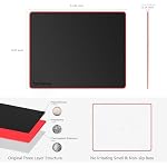 Mouse Pad, Resin Hard Surface Mouse Mat Polymer Silicone Bottom Gaming Mousepad No Smell Waterproof for Games, Office 30 x 24 cm (11.8 x 9.5in) - Image 2
