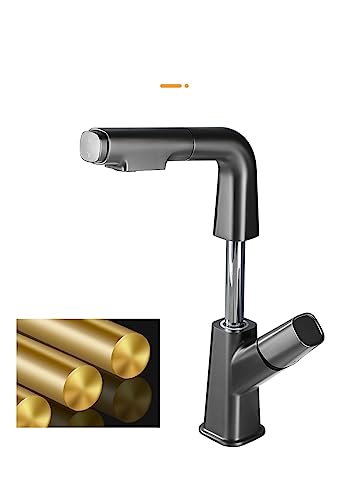 Robinet extractible et relevable SLT213-S avec douchette pour vasque - 3
