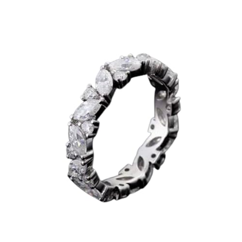 Bague fiançailles moissanite ovale argent 925 bague de mariage RNG-1563