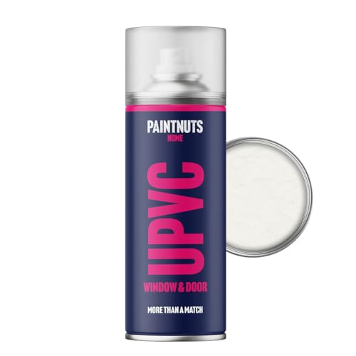 Paintnuts uPVC Window & Door Paint - RAL-9016 - TRAFFIC WHITE Gloss 400ml Spray Can