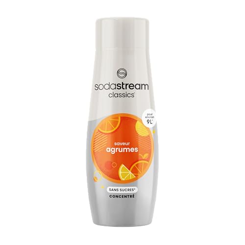 Sodastream Concentré Agrumes Sans Sucres pour Machine à Eau Pétillante et Soda | Préparez jusqu'à 9 Litres de Soda aux Agrumes en Quelques Secondes, 440ml