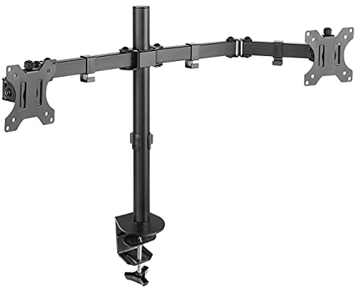 Houder voor pc-monitorarm van staal voor 2 beeldschermen van 13 inch tot 32 inch, verstelbaar ontwerp, ergonomisch, in… - Image 4