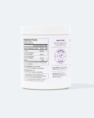 TB12 Sleep - Sleep Supplement with Magnesium, L-Theanine, Chamomile, GABA, and Melatonin to Fall Asleep Faster, Promote Relaxation, and Improve Sleep Quality. Stress and Mood Nightly Support - Image 6