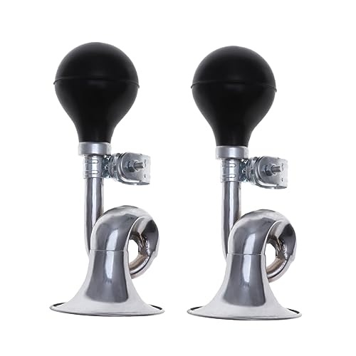 Toddmomy 2pcs Loud Rubber Horns for Bicycles Snail Shaped Air Horns for Handlebars Easy Install Bike Accessories for Safety and Versatility
